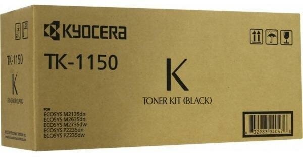 Картридж Kyocera Mita TK-1150 для Kyocera P2235dn P2235dw M2135dn M2635dn M2735dw 3000стр Черный