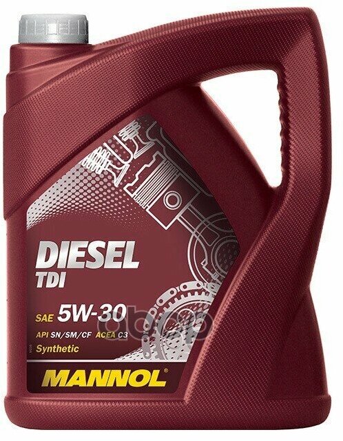 MANNOL 7909-5 Mannol Diesel Tdi 5W30 5Л. Синтетическое Моторное Масло 5W-30