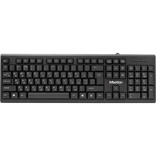 Клавиатура проводная MeeTion USB 15 м мембранная латиницакириллица MT-K100 46800₽