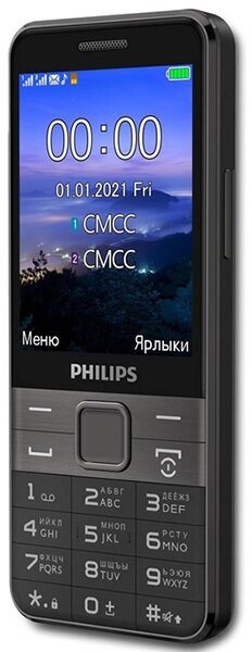 Телефон Philips Xenium E590 Black