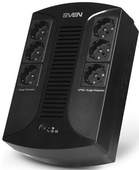 Источник бесперебойного питания Sven UP-L1000E line-interactive, AVR, 1000VA/510W