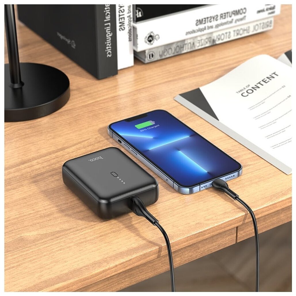 Внешний АКБ HOCO J96 Strider 5000mAh, 1xUSB, 2А, Li-Ion (черный)