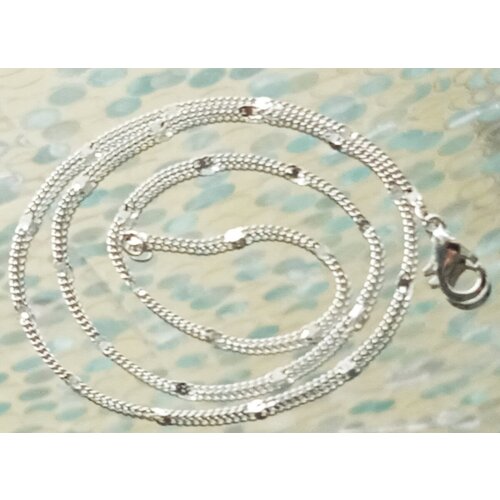 Чокер, длина 42 см, серебряный ожерелье цепочка чокер в стиле бохо серебристый метал 40 см