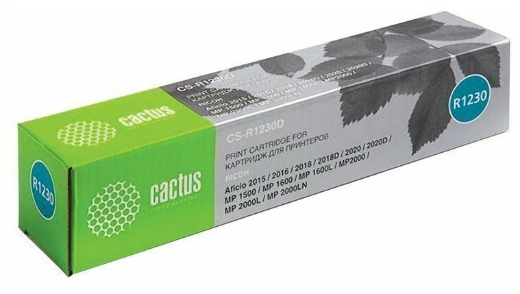 Тонер-картридж CACTUS (CS-R1230D) для RICOH Aficio 2015/2018/2018D, ресурс 9000 стр