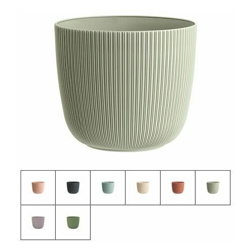 Кашпо с поддоном Viola (Виола) d-12 cм, DRINA (цвета в ассортименте) (10590)