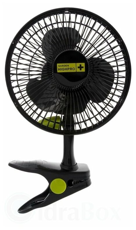 Вентилятор GARDEN HIGHPRO на клипсе CLIP FAN 20см-12W, черный