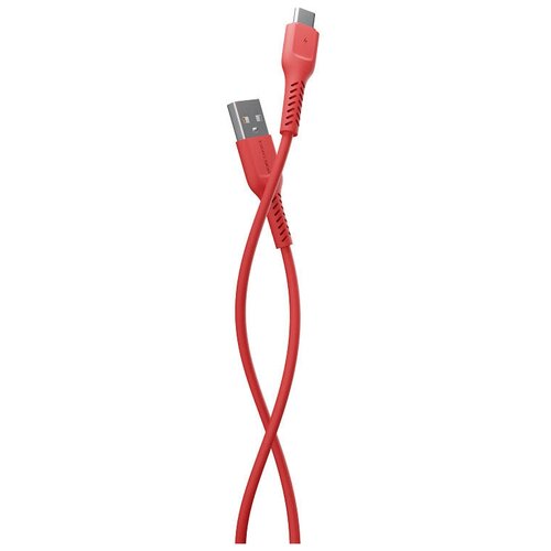 More choice USB - USB Type-C (K16a) только для зарядки, 1 м, 1 шт., red