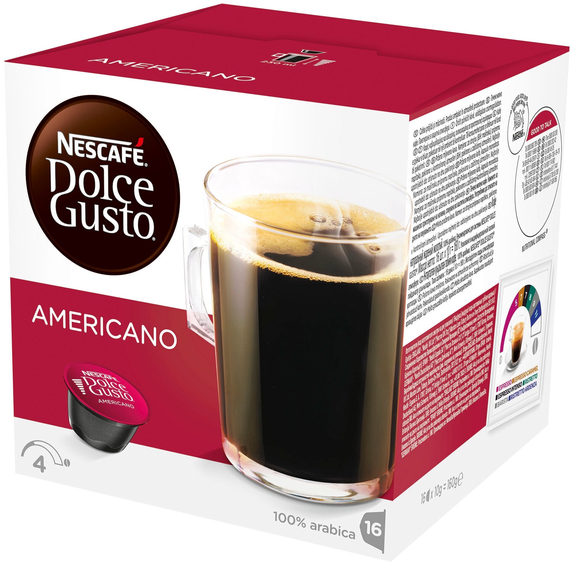 Кофе в капсулах Nescafe Dolce Gusto Americano, 16 капсул - фотография № 5