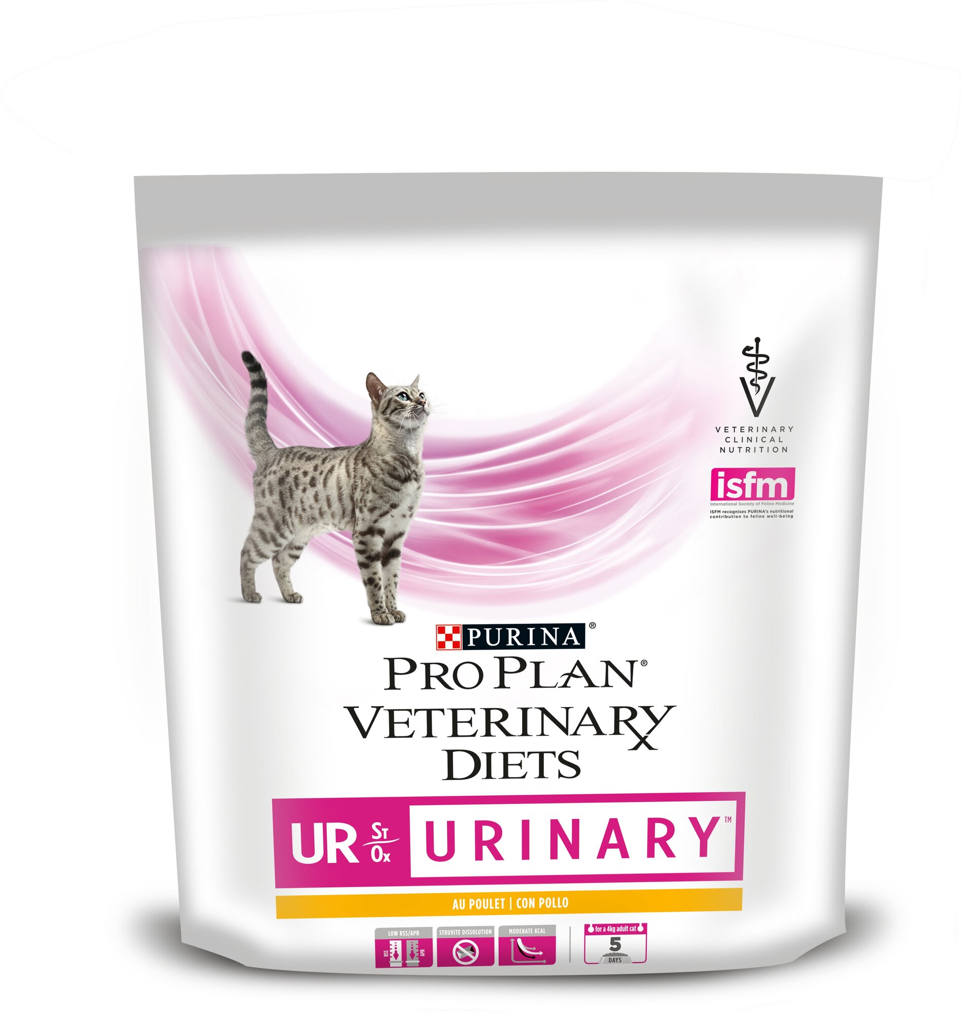 Pro Plan Veterinary Diets UR Urinary для кошек при МКБ Курица, 1,5 кг.