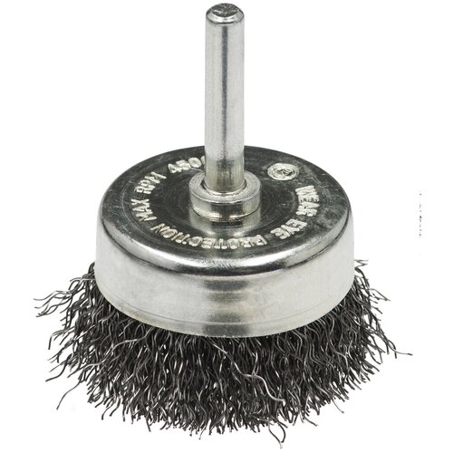 Щетка дисковая, гофрированная для дрелей №596 ПрофОснастка Эксперт хв 6 мм D50 мм RPM 4500 SS (нерж) 0,3 20907002