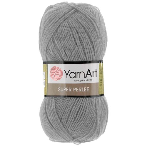 Пряжа YarnArt 'Super Perlee' 100гр. 400м. (100%акрил)ТУ (804 светло-серый), 5 мотков