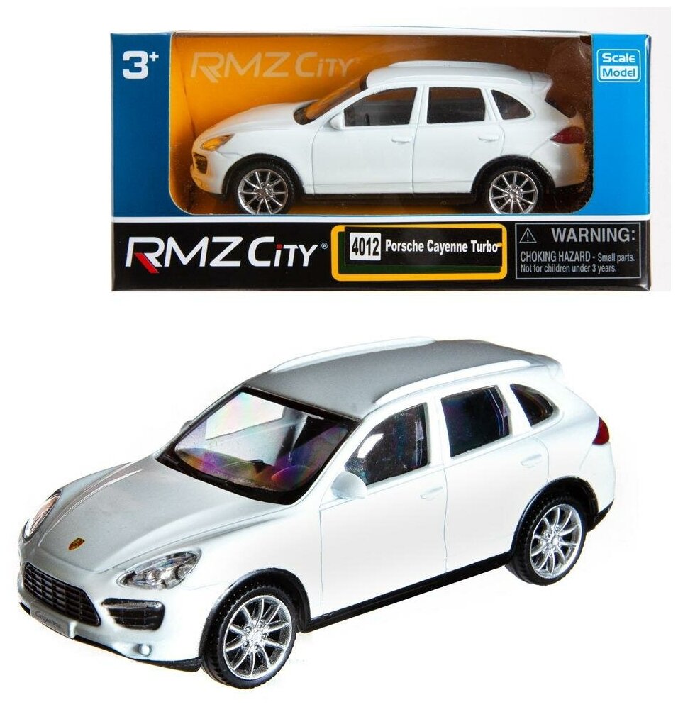 Машинка металлическая Uni-Fortune RMZ City 1:43 Porsche Cayenne Turbo , без механизмов, цвет белый, 444012-WH