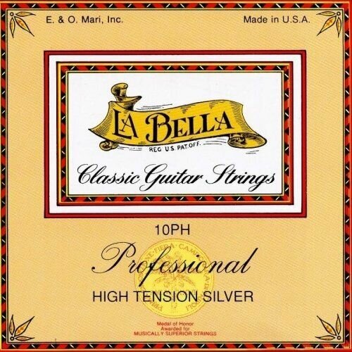 Струны LA BELLA 10PH Professional High Tension Silver для классической гитары 112507