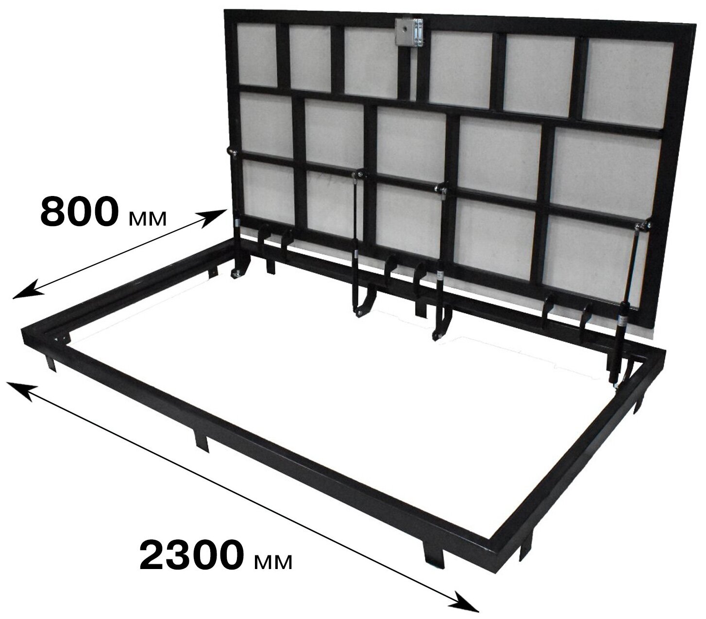 Напольный люк в подвал 800х2300 мм усиленная рама из профильной трубы - фотография № 1