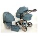 Детская коляска-трансформер 3 в 1 Luxmom Dalux 608 с дополнительным матрасиком, цвет изумруд