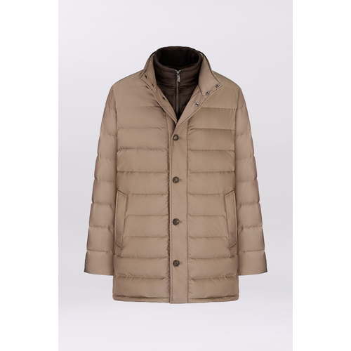  куртка MADZERINI, демисезон/зима, силуэт прямой, карманы, размер 54, бежевый