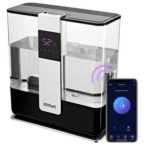 Увлажнитель воздуха с функцией ароматизации Kitfort KT-2838 черныйсеребристый 758000₽
