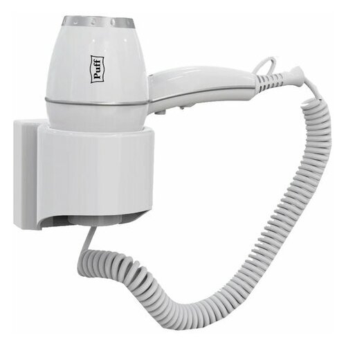 Фен для волос настенный PUFF-1800 1800 Вт пластикметалл 2 скорости белый 1405004 993100₽