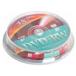 Диски DVD + RW VS 4,7 Gb 4x, комплект 10 шт., Cake Box, VSDVDPRWCB1001, 1 шт. - изображение