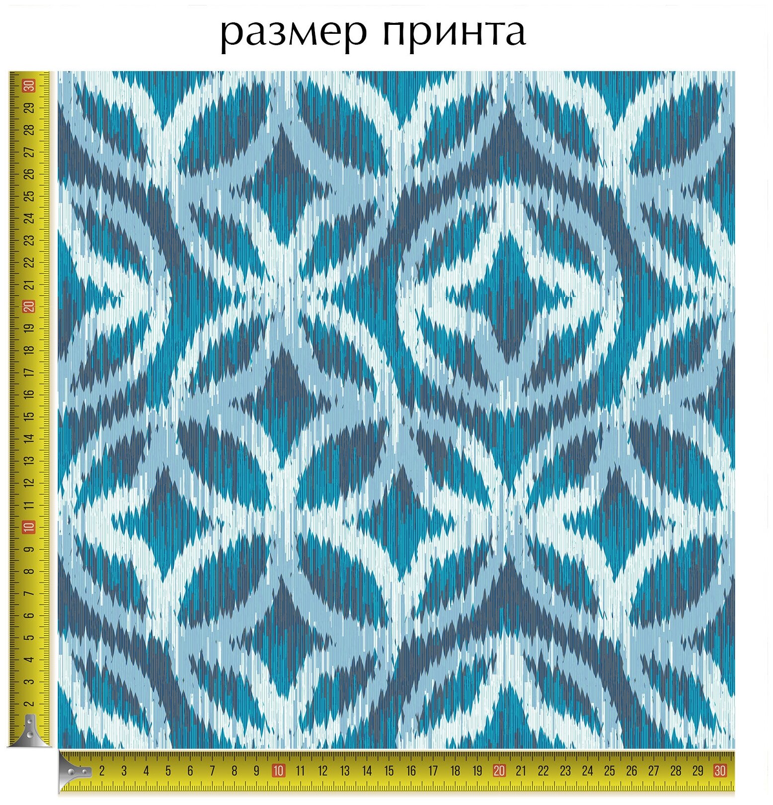 Ткань мебельная, отрезная, микровелюр Strisce blu от Memotex, 1 п. м, ширина 144 см — фото 1