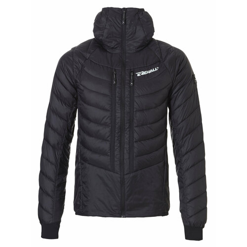 Куртка Rehall для сноубординга, средней длины, силуэт полуприлегающий, карманы, вентиляция, несъемный капюшон, размер XL, черный