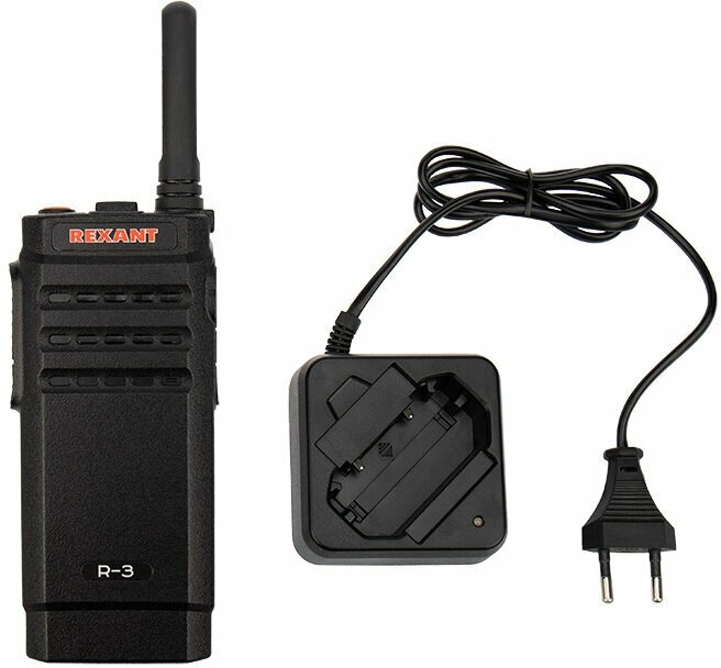 Рация Rexant R-3 16кан. до 12км аккум. черный/красный (46-0873) - фото №6