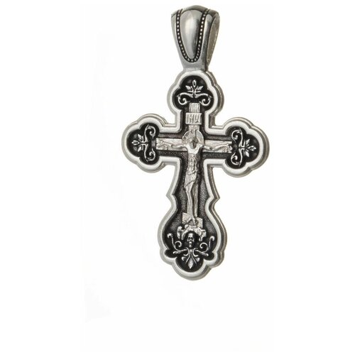 Крест нательный с Распятием Иисуса Христа и Молитвой Спаси и Сохрани 11012083