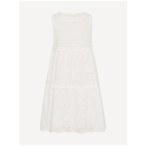 Платье для девочки MEXX Broidery; цвет Off white; р.134-140