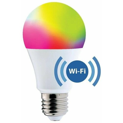 Умная Лампочка Светодиодная Foton Lighting Груша 10Вт 220В E27 A60 RGB Диммируеммая Wi-Fi -SMART MultiCOLOR Работает с Алисой, упаковка 1шт.