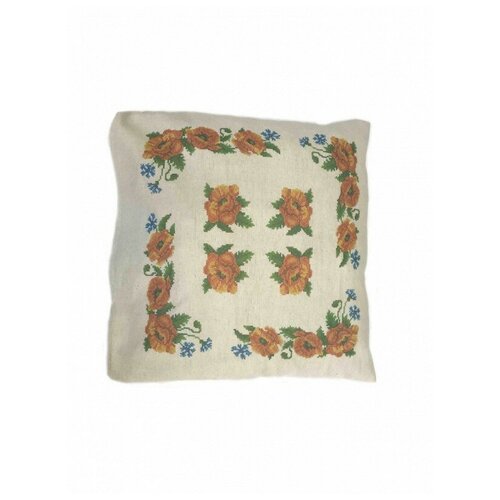 фото Набор маки наволочка 45х45 каролинка ккпн(лен) 01