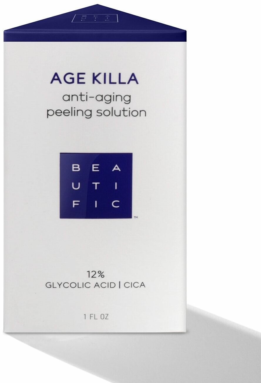 Пилинг для лица Beautific Age Killa Омолаживающий 12% с гликолевой кислотой и Центеллой Азиатской 30мл ДжиЭсЭс Косметикс - фото №17