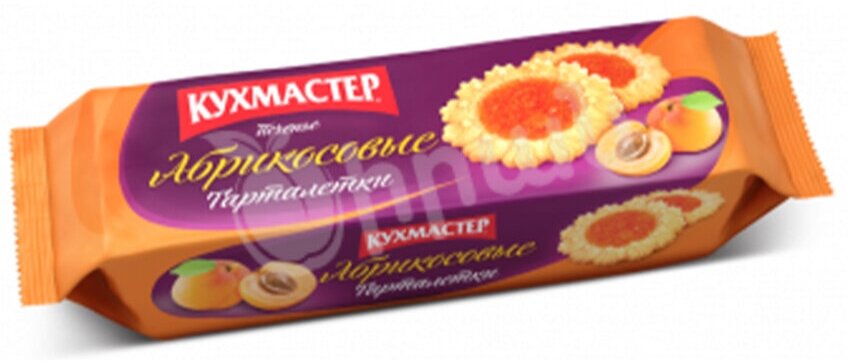Печенье Кухмастер Тарталетки Абрикосовые 240гр - фотография № 3