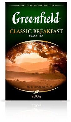 Чай Greenfield Classic Breakfast 200 г, листовой черный