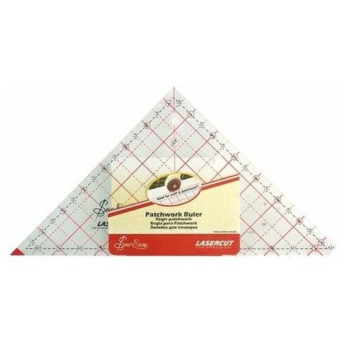 Линейка-треугольник с углом 90 градусов, 7х7 дюймов