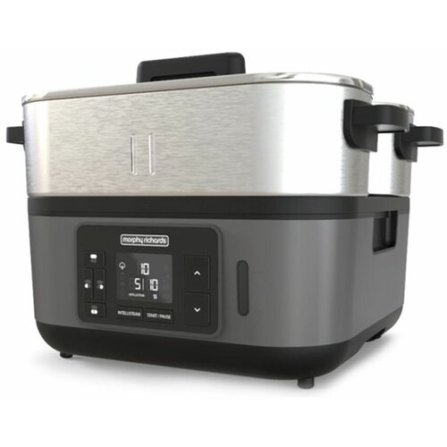 Пароварка MORPHY RICHARDS Intellisteam, черный и серебристый