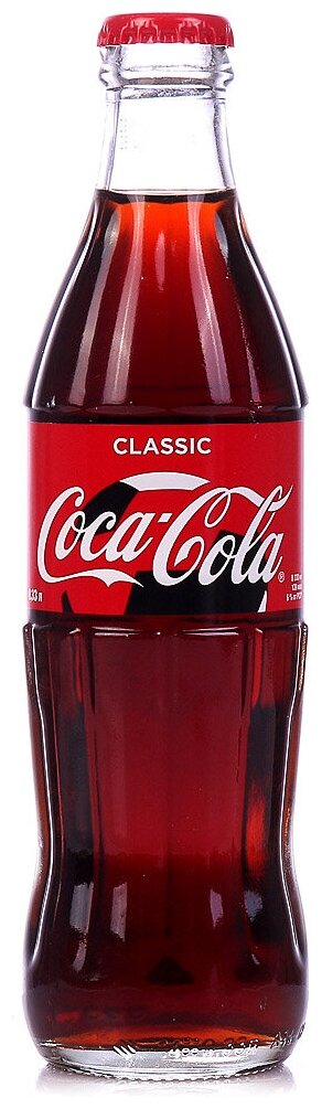 Напиток газированный COCA-COLA (Кока-кола), 0,33 л, стеклянная бутылка, 1548004 - фотография № 4