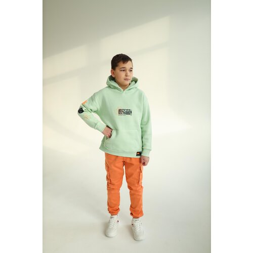 Джинсы оранжевые рост 164/13-14 лет