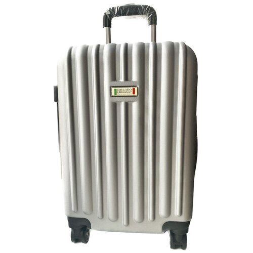 фото Чемодан большой m, абс, сереюряный milano luggage
