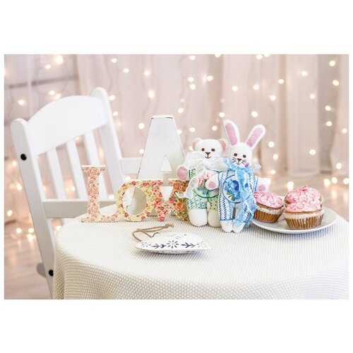 фото Набор для вышивания panna "мягкая игрушка. зайчик", арт. иг-1177, 11х19 см