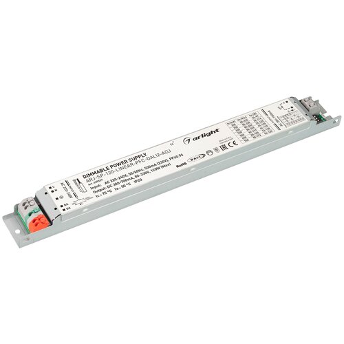 Блок питания ARJ-SP-120-LINEAR-PFC-DALI2-ADJ (120W, 80-330V, 0.3-0.7A) (Arlight, IP20 Металл, 5 лет) Артикул 035537 блок питания arj sp 120 linear pfc dali2 adj 120w 80 330v 0 3 0 7a arlight ip20 металл 5 лет