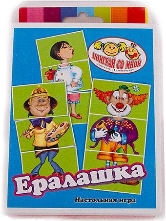 Настольная развивающая обучающая карточная игра для детей "Ералашка", собери пазл