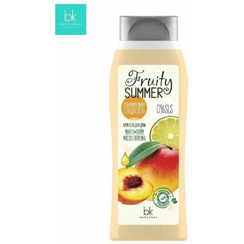 Крем-гель для душа Belkosmex Fruity Summer Соблазнительная гладкость, 500 мл, 500 г