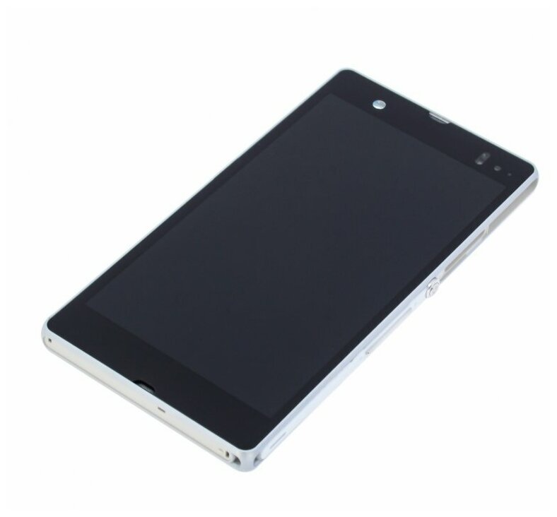 Дисплей для Sony C6603/LT36i Xperia Z (в сборе с тачскрином) в рамке, белый