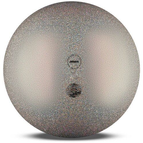 фото Мяч для художественной гимнастики amaya holoscente 400 г tecnocaucho, 350536, серебро с блестками, 20 см