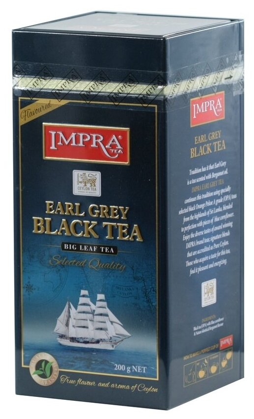 Чай чёрный Impra Бергамот 200г ж/б