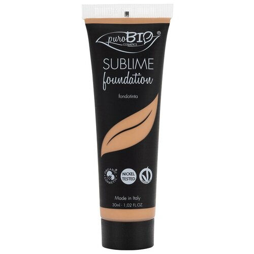 PuroBIO Тональный крем Sublime Foundation Fondotinta, 30 мл, оттенок: 04 purobio тональный крем sublime foundation fondotinta 30 мл оттенок 01