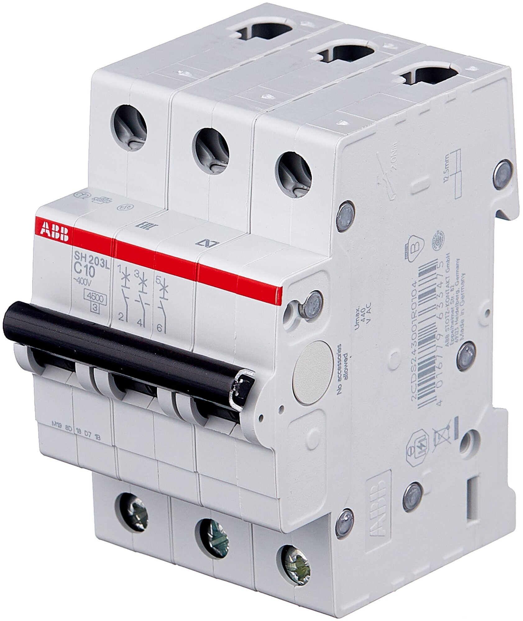 Автоматический выключатель ABB SH203L (С) 45kA