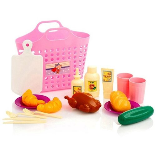 Игровой набор «Пикник» 18 предметов, цвета микс совтехстром детский кухонный набор пикник 35 предметов цвета микс
