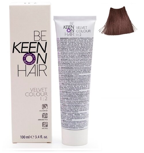 KEEN Be Keen on Hair краска для волос без аммиака Velvet Color, 7.1 Mittelblond Asch