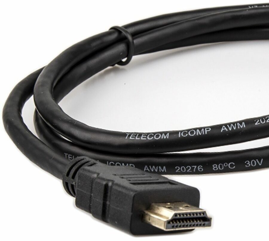 Кабель аудио-видео Telecom, HDMI (m) - Mini HDMI (m) , ver 2.0, 1м, GOLD черный [tcg205-1m] Noname - фото №5